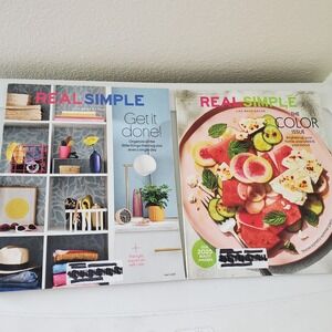 Real Simple Magazine May 2025 and Summer 2025 Issues Lifestyle Home Decor Lot